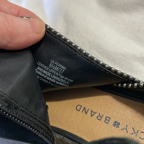 LUCKY BRAND | PERRMA |Studded|Round Toe |Ankle |Leather Bootie |Black | Size 6.5 - Picture 11 of 14